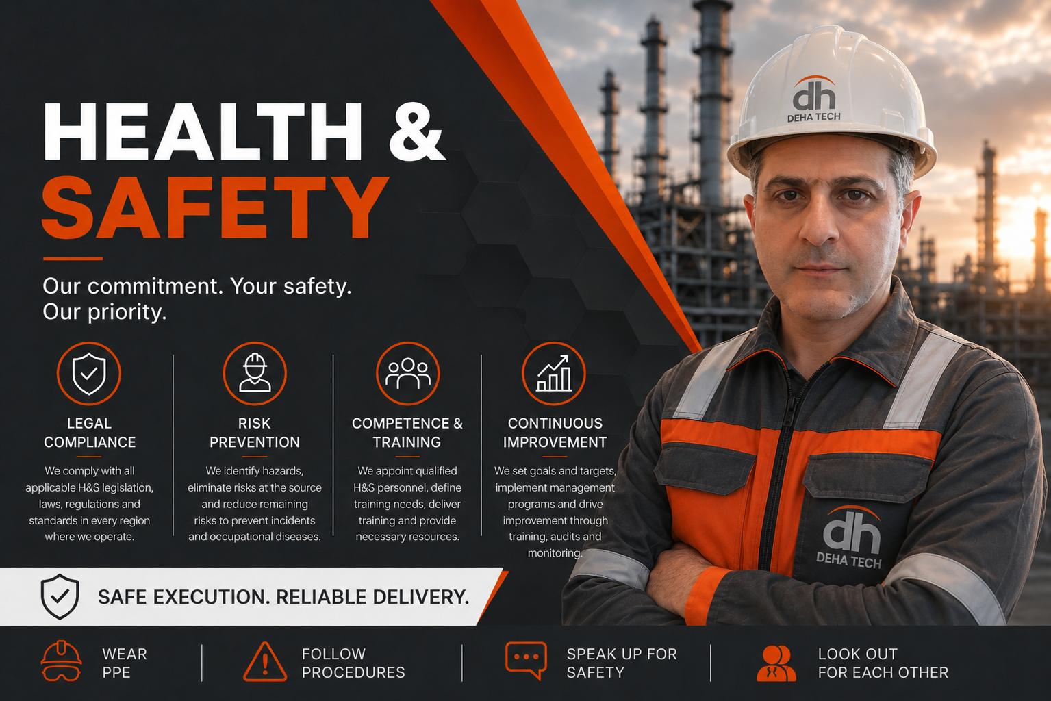 Deha Tech Health and Safety - Safe Execution, Reliable Delivery